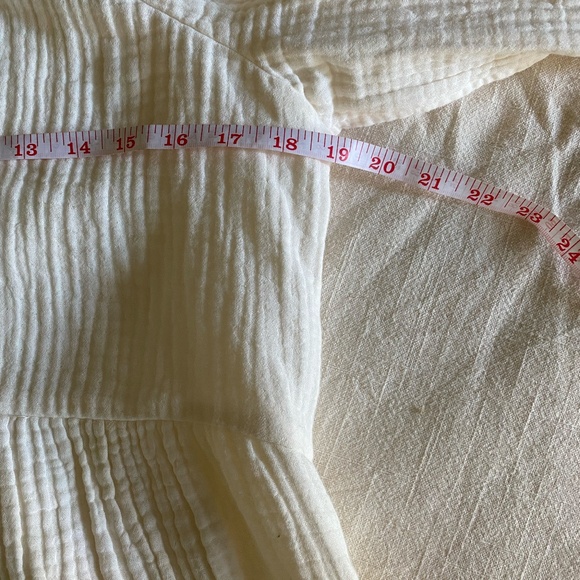 Madewell Millbrook Puff-Sleeve Peplum Top SIZE M - Picture 6 of 9